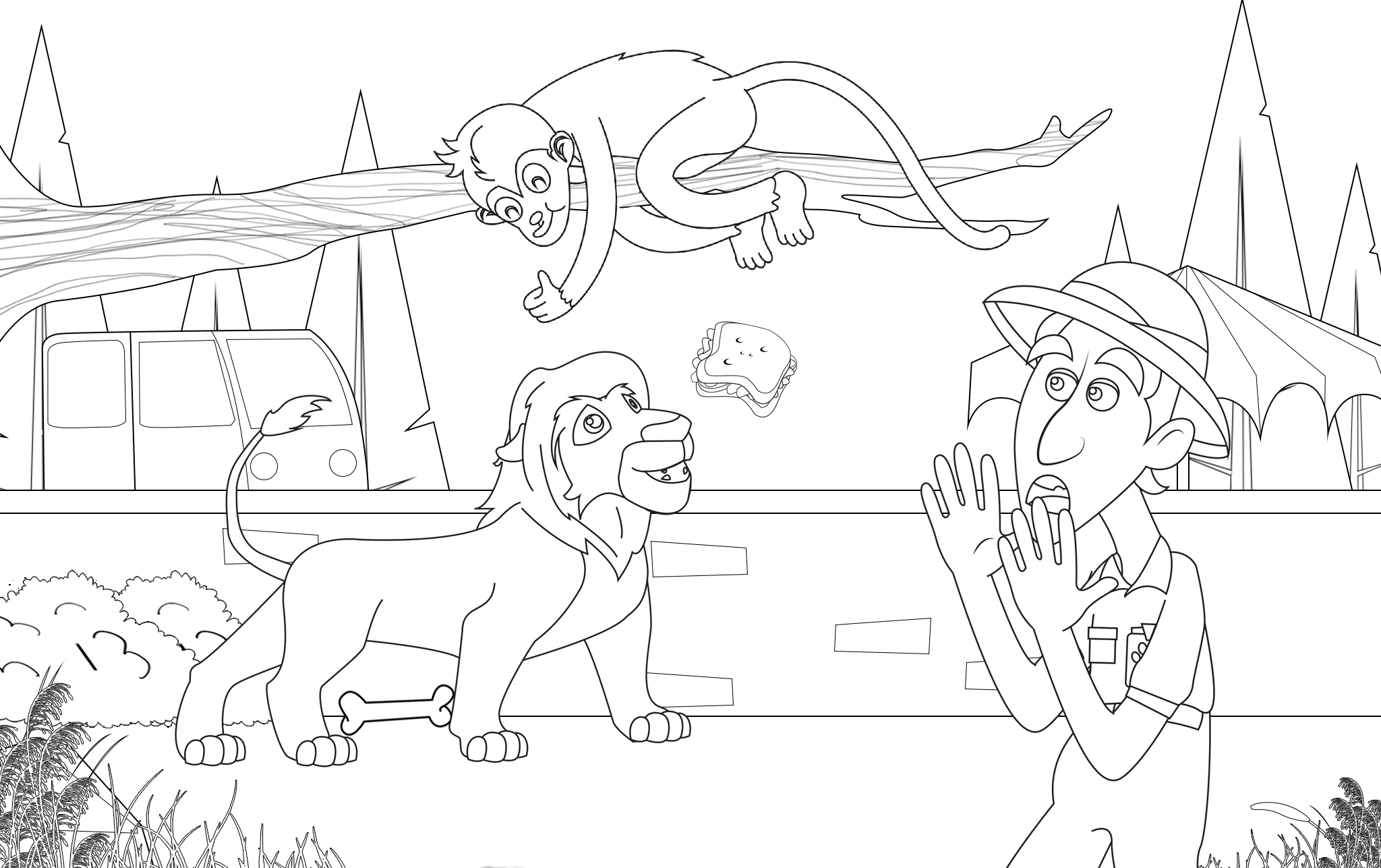 zookeeper coloring pages - photo #28